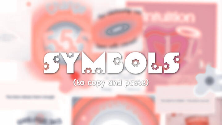 symbols to copy & paste